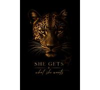 She Gets What She Wants Grid Notebook for Ambitious Women