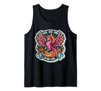 She Has Fire In Her Soul Womens Phoenix Feminine Fire Bird Tank Top