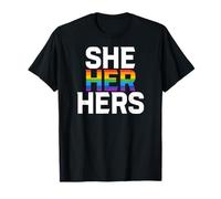 She Her Hers Pride T-Shirt