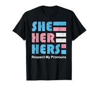 She Her Pronoun Transgender Pin T-Shirt