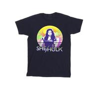 She-Hulk: Attorney At Law Sunset Smile T-Shirt Marvel Navy XXL