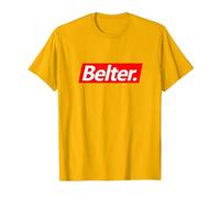 She is a Belter Scottish Inspired Music Indie Scene Tee T-Shirt, Men, Golden Yellow, 3X-Large