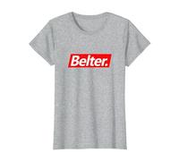 She is a Belter Scottish Inspired Music Indie Scene Tee T-Shirt, Women, Heather Grey, X-Small