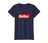 She is a Belter Scottish Inspired Music Indie Scene Tee T-Shirt, Women, Navy Blue, X-Small