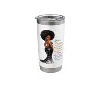 She is A Queen Strength Love Wisdom Power Melanin Afro Diva Stainless Steel Insulated Tumbler