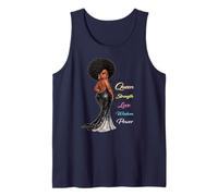 She is A Queen Strength Love Wisdom Power Melanin Afro Diva Tank Top