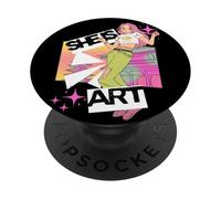 She Is Art, Anime Girl, Girls Who Love Cute, Confident PopSockets Adhesive PopGrip