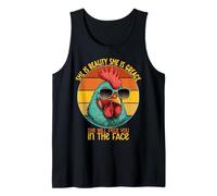 She Is Beauty She Is Grace. She Will Peck You In The Face Tank Top