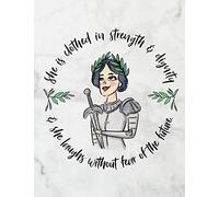 She is Clothed in Strength and Dignity and She Laughs Without Fear of the Future: Journal or Composition book. College Ruled Lined Christian Journal & ... Illustration Design) (Large Size (8.5x11))