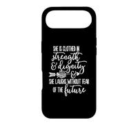She Is Clothed In Strength And Dignity Bible Verse Christian Case for iPhone Air