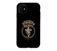 She Is Clothed In Strength And Dignity Proverbs 31:25 Faith Case for iPhone 11