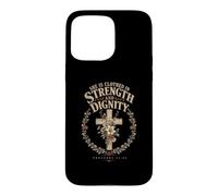 She Is Clothed In Strength And Dignity Proverbs 31:25 Faith Case for iPhone 15 Pro Max