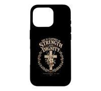She Is Clothed In Strength And Dignity Proverbs 31:25 Faith Case for iPhone 16 Pro