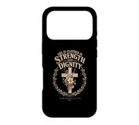 She Is Clothed In Strength And Dignity Proverbs 31:25 Faith Case for iPhone 17 Pro