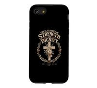 She Is Clothed In Strength And Dignity Proverbs 31:25 Faith Case for iPhone SE (2020) / 7/8