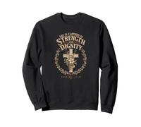 She Is Clothed In Strength And Dignity Proverbs 31:25 Faith Sweatshirt