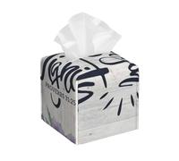 She is Clothed in Strength and Dignity Proverbs 31 25 Square Leather Tissue Box Cover - Decorative Organizer for Bathroom Vanity, Nightstand & Countertop | Non-Slip Base & Easy Refill Design