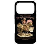 She Is Clothed With Strength Proverbs 31:25 Christian Cowboy Case for iPhone 17 Pro
