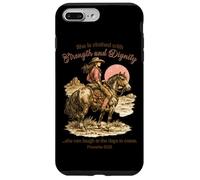 She Is Clothed With Strength Proverbs 31:25 Christian Cowboy Case for iPhone 7 Plus/8 Plus
