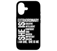 She Is Extraordinary Creative Intelligent Confident Case for iPhone 17