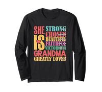 She is Grandma Christian Bible Verse Gift Long Sleeve T-Shirt