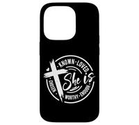 She Is Known Loved Chosen Worthy Enough Case for iPhone 14 Pro
