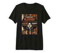 She is Me Strong Educated Black History Confident Blessed Premium T-Shirt