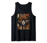 She is Me Strong Educated Black History Confident Blessed Tank Top