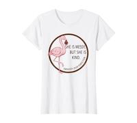 SHE is Messy BUT Kind | Flamingo Parody T-Shirt