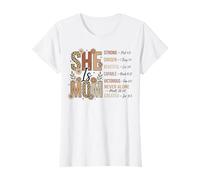 She is Mom Leopard Floral Bible Verse Scripture T-Shirt