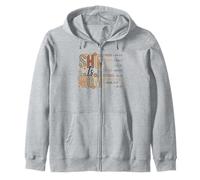 She Is Mom Leopard Floral Bible Verse Scripture Zip Hoodie