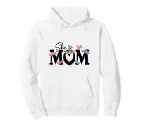 She Is Mom Loved Beautiful Worthy Strong Brave Pullover Hoodie