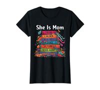 She is Mom Strong Beautiful Capable Christian Mom Faith T-Shirt