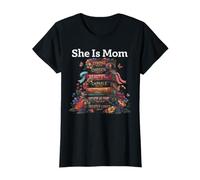 She is Mom Strong Beautiful Capable Christian Mom Faith T-Shirt