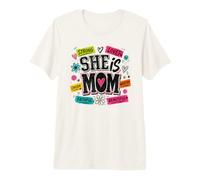 She is Mom Strong Loved Beautiful Affirmation Premium T-Shirt