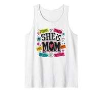 She is Mom Strong Loved Beautiful Affirmation Tank Top