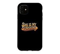 She Is My Sweet Sunshine Cute Couple Expressive Love Memes Case for iPhone 11