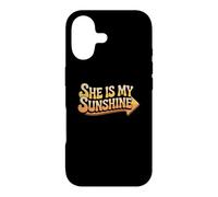 She Is My Sweet Sunshine Cute Couple Expressive Love Memes Case for iPhone 17
