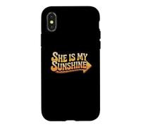 She Is My Sweet Sunshine Cute Couple Expressive Love Memes Case for iPhone X/XS