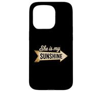 She Is My Sweet Sunshine Romantic Love Husband Quotes Case for iPhone 15 Pro