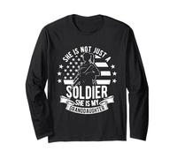 SHE is NOT JUST A Soldier SHE is My Granddaughter Long Sleeve T-Shirt