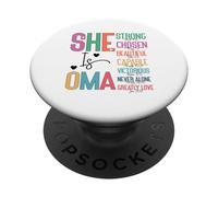 She Is Oma Strong Chosen Beautiful Christian Faith PopSockets Adhesive PopGrip