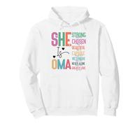 She Is Oma Strong Chosen Beautiful Christian Faith Pullover Hoodie