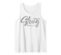 She is Strong Christian Men & Women That Love God & Jesus Tank Top