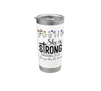 She is Strong Christian Proverbs 31:25 Stronger Than Storm Stainless Steel Insulated Tumbler