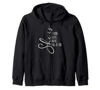 She is Strong, Fierce, Brave - Inspirational Message Zip Hoodie