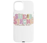 She Is Strong Proverbs 31:22 Floral Graphic Case for iPhone 15 Plus