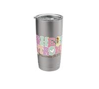 She is Strong Proverbs 31:22 Floral Graphic Stainless Steel Insulated Tumbler