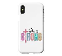 She is Strong Proverbs 31 25 Christian Woman Case for iPhone X/XS