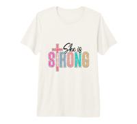 She is Strong Proverbs 31 25 Christian Woman Premium T-Shirt